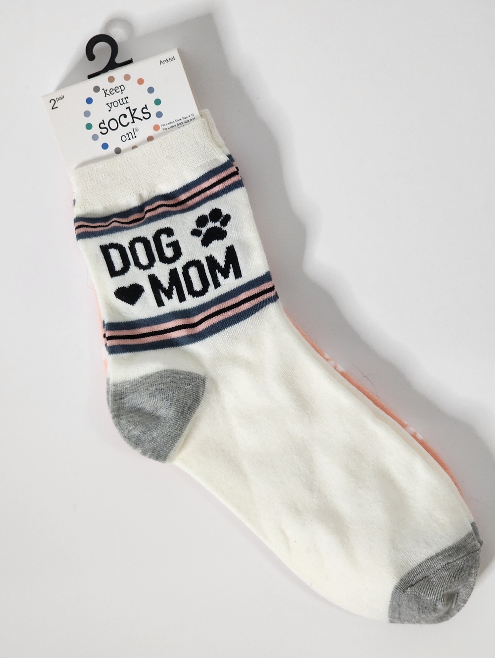 2 Pack Dog Mom Novelty Socks